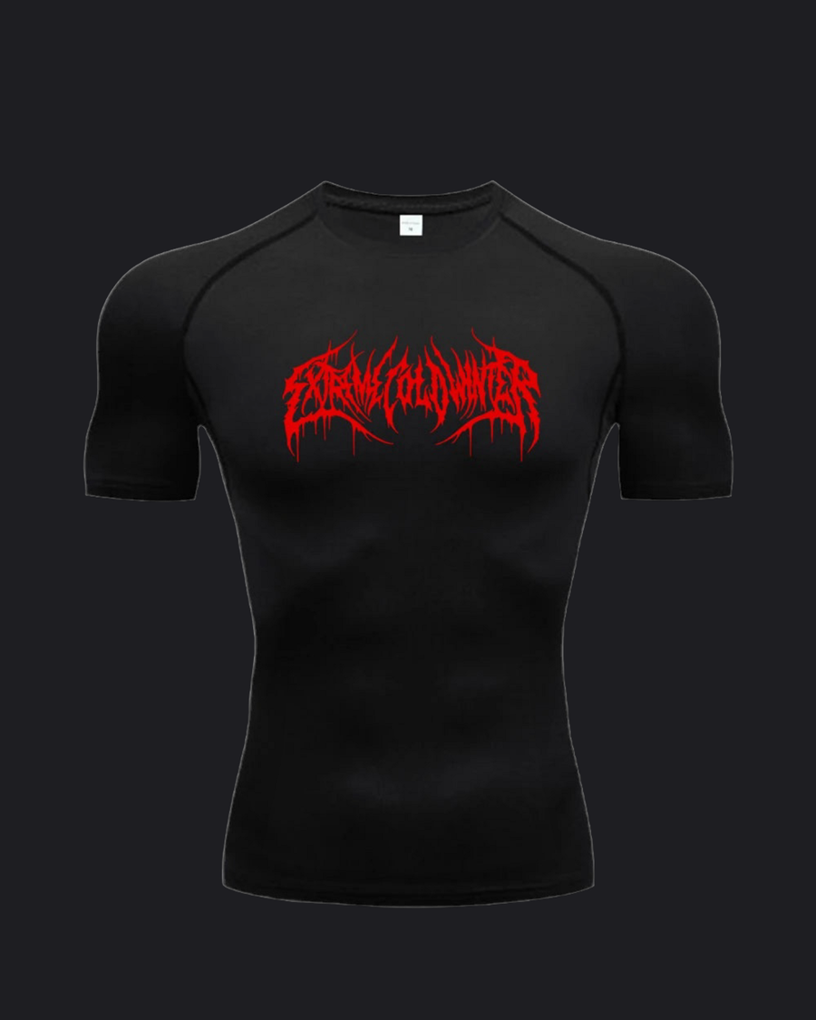 T-shirt compression Agressive Winter Arc — fond anthracite